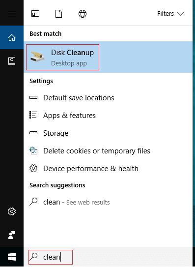 Search by clean