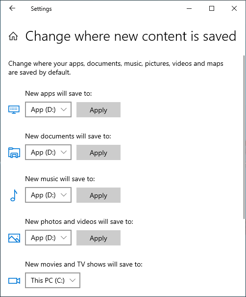 Change location