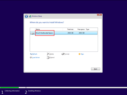Install without partition