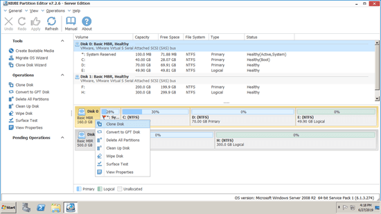 Clone disk