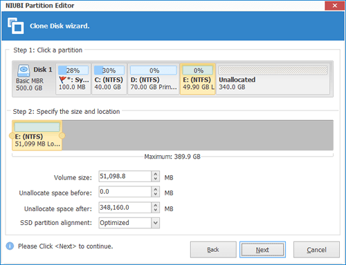 Edit partition