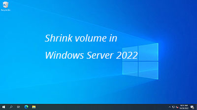 Shrink volume Server 2022